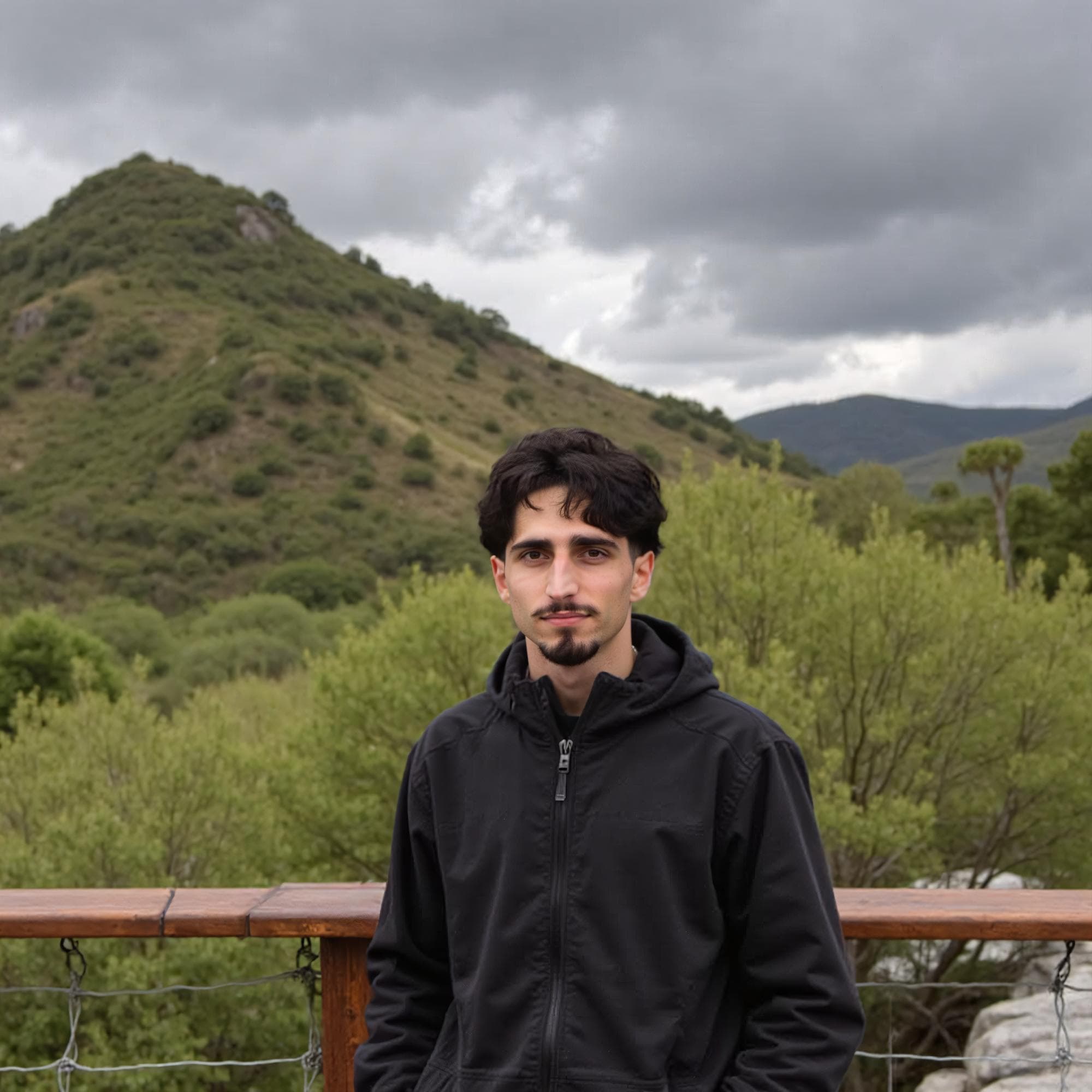 Nature AI dating photo style: Outdoor activity context